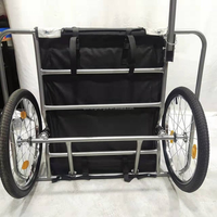 Meilleure vente Heavy Duty 50kg Durable en acier inoxydable vélo Pet remorque nouvelle condition roulement à rouleaux manutention