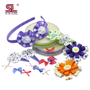 Fermagli per capelli per coccinella per bambini alla moda stile Boutique fiocchi di nastro in gros-grain <span class=keywords><strong>con</strong></span> scultura a cimice fortunato - Product Image 1