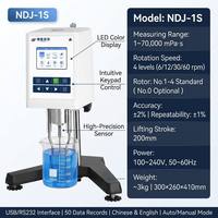 Viscosimètre numérique rotatif JINGFEI NDJ 1S, 1 70000 MPa s, 4 vitesses, écran couleur LED, USB RS232, testeur de viscosité de laboratoire
