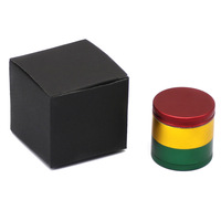 Nouveau modèle 2026, moulin à herbes et épices en aluminium avec grande ouverture pour herbes aromatiques, forme élégante, rouge, or, vert, 40 mm, pour tabac