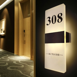<span class=keywords><strong>Campanello</strong></span> LED Personalizzato con Schermo Touch, Targa Illuminata con Numero Stanza per Hotel e Appartamenti - Product Image 5