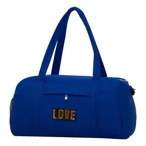 Sac de voyage Fana Lina bleu royal, 25 cm de hauteur, style élégant, grande capacité, sac de sport pour femme avec fermeture à glissière - Product Image 3