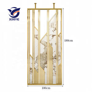 Diviseur d'écran étanche bohème en acier inoxydable plaqué or personnalisable cloisons métalliques pour bureaux salles à manger beauté - Product Image 6