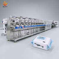 Machine fiable de fabrication de lingettes humides à double rouleau 12 voies, zéro temps d'inactivité, épissage automatique du rouleau