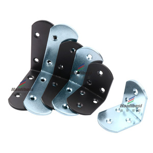 Iron Corner Brackets Cold Rolled Steel 90 Degree L Shape <b>Shelf</b> Support Connectors Durable For General Use - Product Image 2