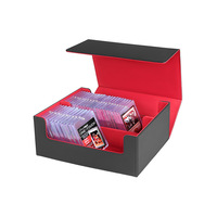 Boîte de rangement pour cartes personnalisable 35PT à 2 rangées, grande capacité, organisateur de cartes sportives, boîte de rangement pour cartes avec séparateurs pour MTG Yugioh PTCG