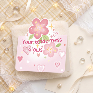 Instagram-Style Dreidimensionale Stern-Glitzer-Grußkarte Beruhigende Inspirierende Kleine Segenswunschkarte Geburtstag - Product Image 1