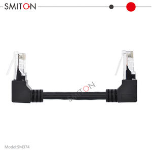 LSZH Cat6 90 gradi angolo verso il basso Ethernet Patch cavo per <span class=keywords><strong>Internet</strong></span> - Product Image 2