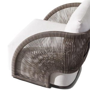 Thiết Kế Mới Đồ Nội Thất Sân Vườn Ghế Xoay Ngoài Trời Patio Sofa Mây Xoay Ghế Phòng Chờ - Product Image 4