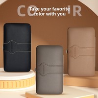 Ensemble de manucure et pédicure de luxe 10 pièces en acier inoxydable avec étui en cuir, cadeau idéal pour hommes et femmes