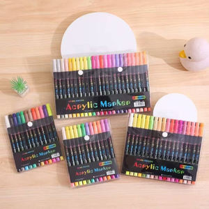 <span class=keywords><strong>Marcadores</strong></span> Acrílicos para Graffiti, Rotulador de Doble Punta para Metal, Plástico y Manualidades - Product Image 2