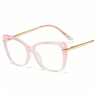 Gafas de Mujer con Logotipo Personalizado, Novedades de Moda, Monturas de Aleación con Bisagras de Resorte, Gafas de Computadora con Estampado de Leopardo para Mujer - Product Image 5