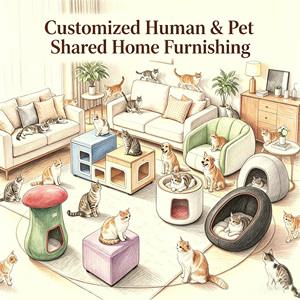 Custom Velvet Cat House <b>Bed</b> Enclosed Cat <b>Cave</b> with Soft Cushion Cute Pet Nest Stool for Indoor Dogs Home Decor Pet Furniture - Product Image 1