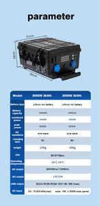 <span class=keywords><strong>Valise</strong></span> Batterie Lithium LiFePO4 Hors Réseau <span class=keywords><strong>Valise</strong></span> Portable Station d'Alimentation 3000W 5000WH pour Urgence en Plein Air - Product Image 6