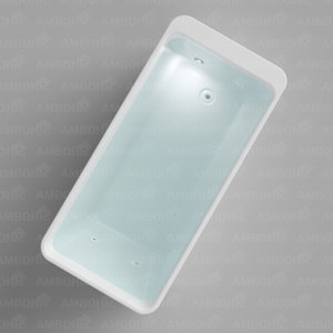 Dikdörtgen Köşeli Banyo Bağımsız Modern Fiber Cam Su Soğutmalı Akrilik Sporcu Banyosu Soğuk Dalma Küveti - Product Image 5