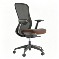 Chaise de bureau ergonomique avec dossier en maille respirante et support lombaire en forme de S, idéale pour une utilisation au bureau