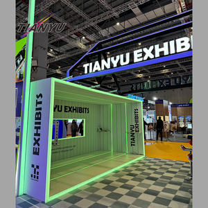 Nhôm hồ sơ ánh sáng lên triển lãm thương mại hiển thị LED 2 câu chuyện nhiệm vụ nặng nề triển lãm thương mại gian hàng mô-đun hệ thống lớn cho hội chợ thương mại đứng - Product Image 2