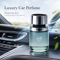 Diffuseur de parfum pour voiture Jingkun Luxury 100ml en verre multifonctionnel avec bouchon en métal argenté, parfum naturel longue durée