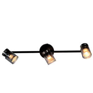 <span class=keywords><strong>Ampoule</strong></span> <span class=keywords><strong>LED</strong></span> à rail fixe à 3 lumières de style européen simple Spots en verre gris fumée avec <span class=keywords><strong>GU10</strong></span> pour la décoration intérieure - Product Image 6