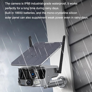 Mới nhất 4k 8MP ống kính kép năng lượng mặt trời ngoài trời an ninh máy ảnh có thể sạc lại 4G Mạng Máy ảnh đầy đủ màu sắc tầm nhìn ban đêm - Product Image 4
