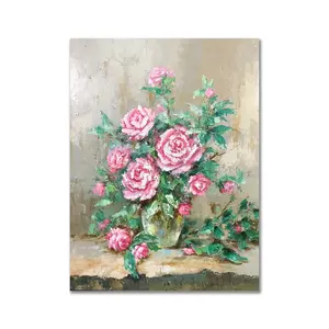 Still Life Paintings Artist Handmade High Quality flower Oil Painting Abstract Wall Decoration Painting On Canvas