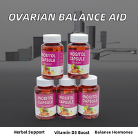 ANYUAN Équilibre Hormonal Santé Ovarienne Complément Herbal Inositol Capsules Riche en Vitamine D3 MYO D-Chiro Adultes 100
