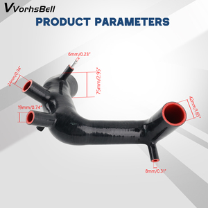 Manguera de Admisión de Aire de Silicona de Alto Rendimiento para VW MK4 Jetta Golf Beetle Audi AIM013-BK - Product Image 4