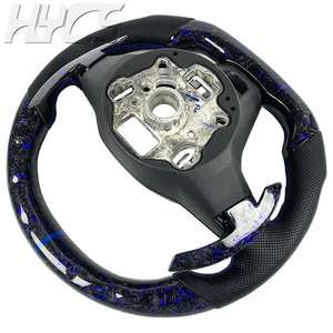 Volante Deportivo Personalizado de Fibra de Carbono Forjada con Cuero y LED RPM para Volkswagen MK8 Golf 8 GTI GTS R <span class=keywords><strong>ID3</strong></span> ID4 ID5 2020-2026 - Product Image 3