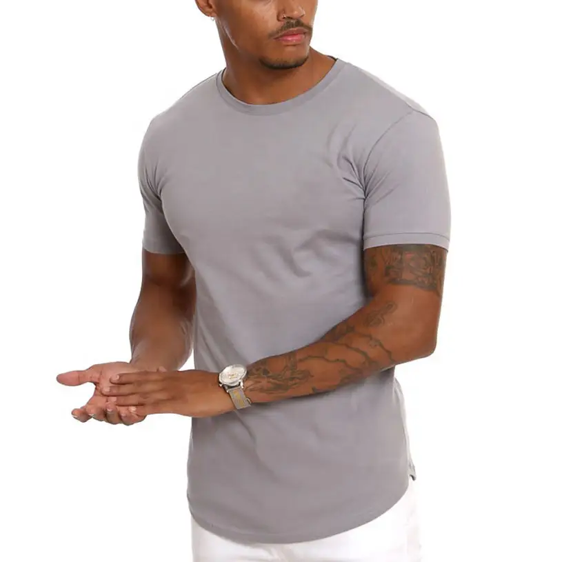 Camiseta deportiva de manga larga de secado rápido para hombre, camiseta personalizada de cuello redondo para correr al aire libre, con logotipo