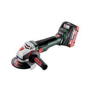 METABO - 601730660 WB 18 LTX BL 15-125 Quick-Amoladora angular inalámbrica de 18V (con 2 baterías y cargador de 5,5 Ah) - Product Image 1