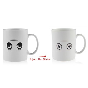 Lelyi-<span class=keywords><strong>taza</strong></span> mágica de fábrica, vaso de cerámica que cambia de color con ojos grandes - Product Image 2