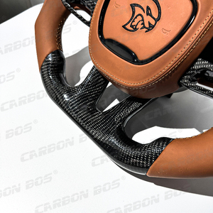 Volant en fibre de carbone LED pour Dodge Challenger Charger RT Jeep Trackhawk <span class=keywords><strong>Durango</strong></span> SRT Hellcat Vente directe d'usine - Product Image 3