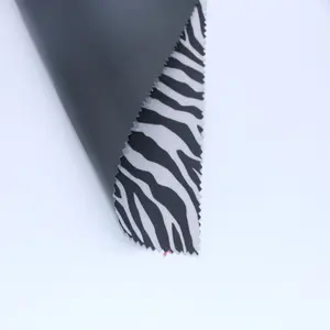 Best Sell Fireproof Stripe Black And White Print Polyester Waterproof Bag Fabric Made In China