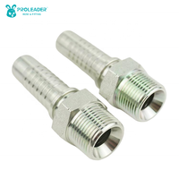 15611 Raccord mâle NPT en acier au carbone forgé, zingué, pour tuyau hydraulique, applications huile et eau