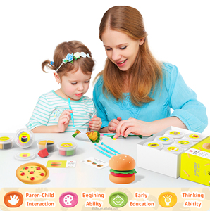 Kit de Pâte à <span class=keywords><strong>Modeler</strong></span> à Séchage à l'Air pour Enfants, Thème Petits Plats Gourmands, Non Toxique, Ultra Légère, avec Accessoires, Idéal pour les Fêtes - Product Image 3