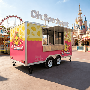 4M Food Trailer Portable Food Trailer Mobile Kitchen Trailer Food Business Multifunction Food Trailer - Product Image 1