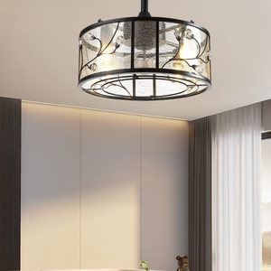 Slynn 42 52 Inch Cao Cấp Pha Lê Vô Hình Quạt Trần Với Ánh Sáng Với 5 Acrylic Lưỡi Đèn Chùm Fan Hâm Mộ Cho Phòng Ngủ Phòng Khách - Product Image 2