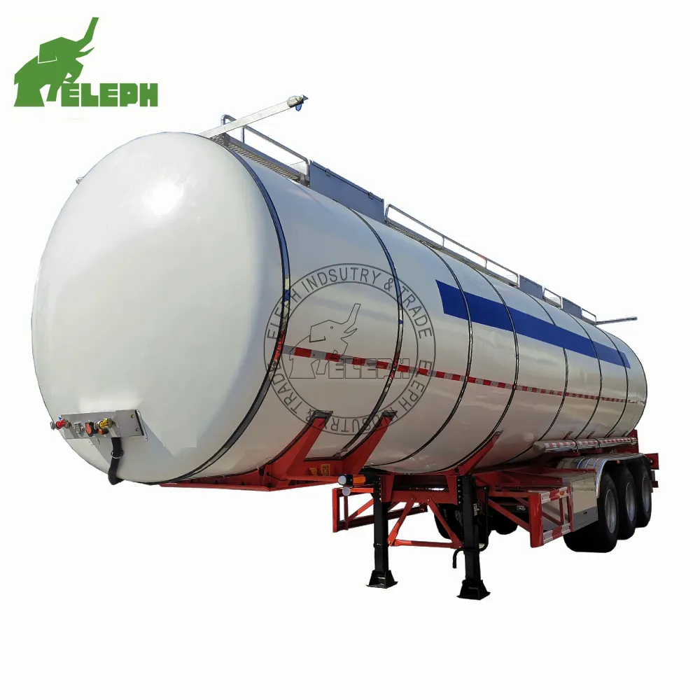 LNG Tank Sattel auflieger für kryogene LNG Erdgas Tankwagen Sattel auflieger Transport von LNG Tanker Sattel aufliegern