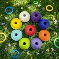 Jouets à mâcher interactifs classiques pour chiens en mousse EVA de 7 cm de la marque LY, écologiques, pour petits animaux, balle de récompense solide, utilisation en extérieur, pour tous