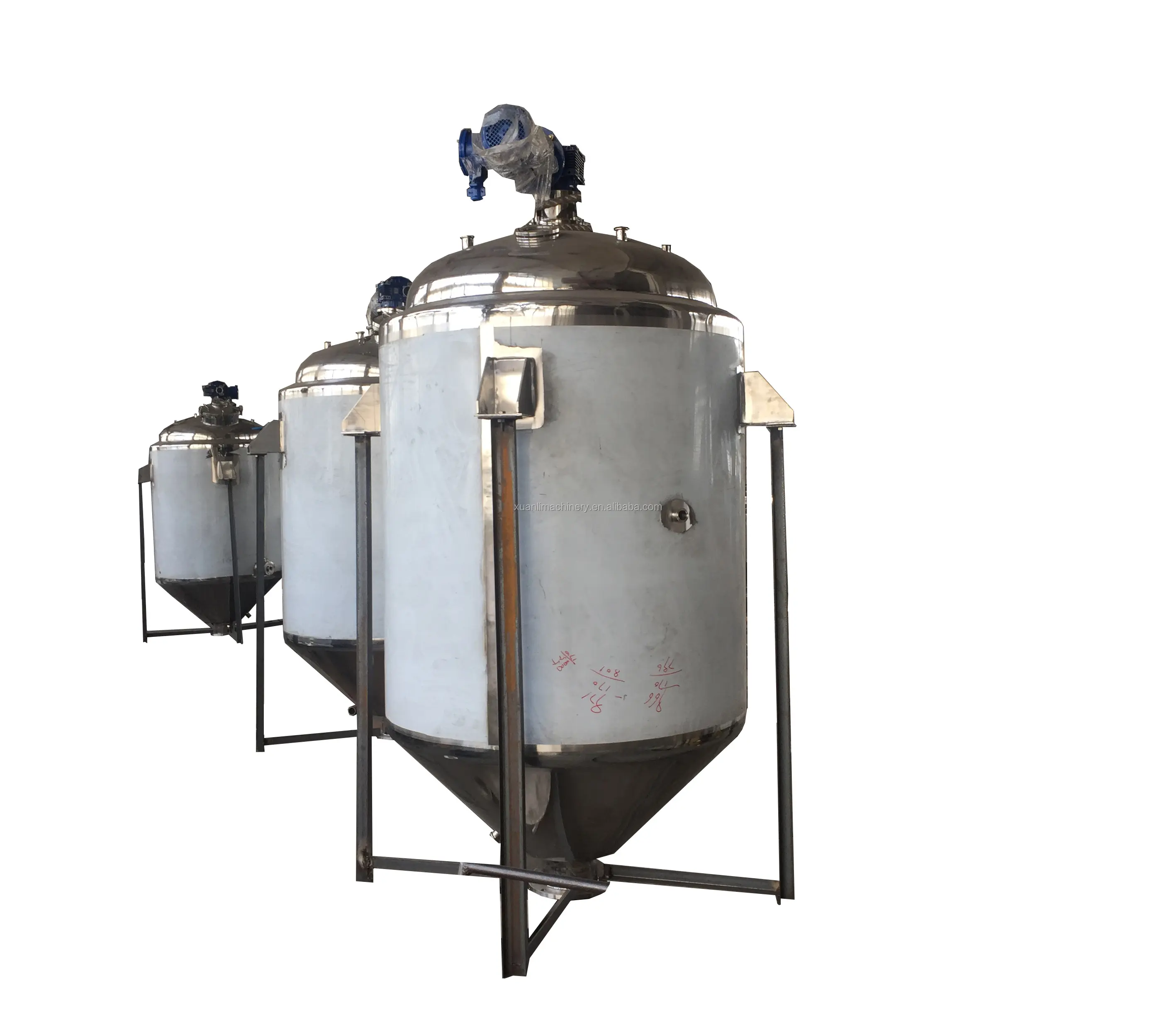 इलेक्ट्रिक हीटिंग खाद्य पेय स्टेनलेस स्टील 304 fermentor जमा किण्वन टैंक