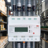 HONI Meteran Energi Listrik Rumah Tangga Tiga Fasa KWH Analog dengan Kotak Meteran, Layar LCD, dan Rel Din, Akurasi 1.0, Harga Terjangkau