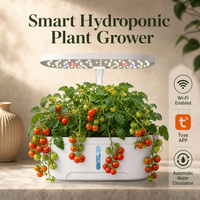 52 Pots de culture hydroponique d'intérieur avec contrôle par application Tuya et LED, pour jardin hydroponique et machine de culture hydroponique