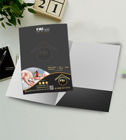 Carpeta de Presentación con 2 Bolsillos para Folletos Tamaño A4, para Publicidad