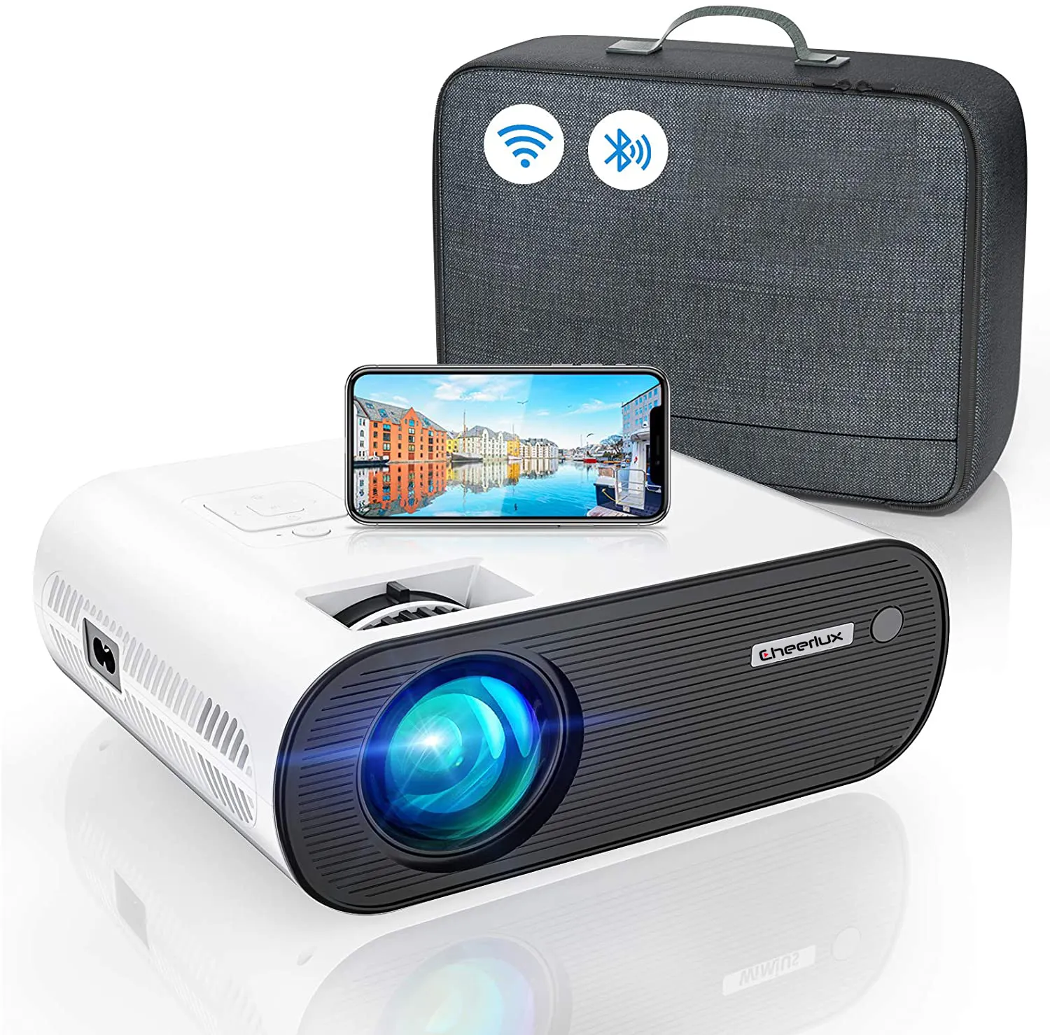 CHEERLUX WIFI Smart Projector BT wireless mini projector Multimedia Beamer Video Proyector 2600 Lumens for home theater game