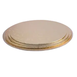 8/9/10/11 Inches Food Grade Paper Cake Board Foil Paper Cake Drum For Bakery