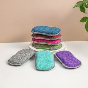 Dish Sponge with Heavy Duty Oil Absorption Reusable Scrubbing Power Microfiber Sponges for Cleaning Dishes Pots & Pans - Product Image 1