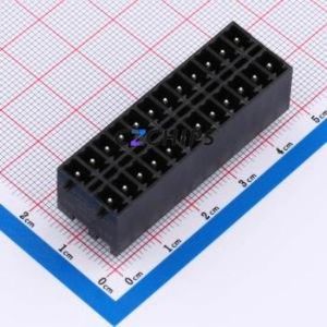 DB2EVHBG-3.81-2*12P-BK Plug-in Terminal Block Through hole,P=3.81mm Board-to-Board / Socket - Closed Snap Fixing 2x12P 3.81mm - Product Image 1