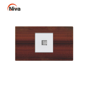 Số lượng cao 3 cực ổ cắm + đôi USB hạt gỗ thiết bị chuyển mạch ổ cắm và Thiết bị chuyển mạch điện phụ kiện Bảng điều khiển - Product Image 2