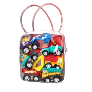 T313 Mini Car Model Toy Pull Back Car Toys Engineering Vehicle Fire Truck Kids Inertia Diecasts Toy for Children