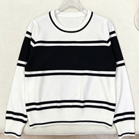 Pull en coton doux personnalisé avec logo jacquard, style preppy rétro à rayures, pour homme et femme – Nouvelle collection